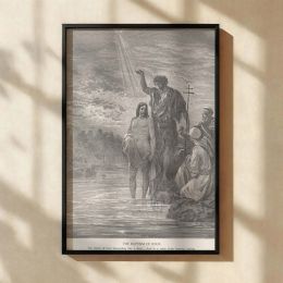 Baptism of Jesus - River Jordan Spiritual Moment by Gustave Dore 