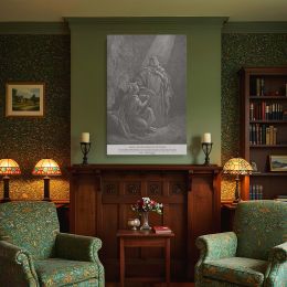 Baruch Writes Prophecies - Gustave Dore Rays of Light in Ancient Study 