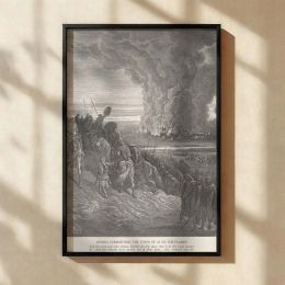 Biblical Battle with Flames - Gustave Dore Amorite Army's Defeat 