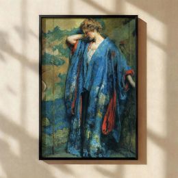 Blue and Yellow Interior by Robert Lewis Reid - Bold Floral Pattern and Harmony 