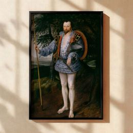 Captain Thomas Lee - Renaissance Soldier Portrait by Marcus Gheeraerts II Canvas 