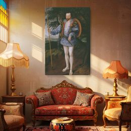 Captain Thomas Lee - Renaissance Soldier Portrait by Marcus Gheeraerts II Canvas 