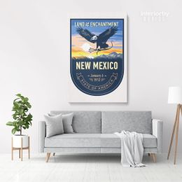 New Mexico State of America Emblem Canvas Wall Artwork For Mural Canvas Wall Hanging