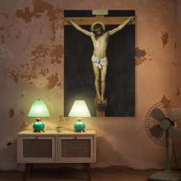 Christ Crucified - Velazquez Religious Painting with Crown of Thorns 