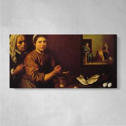 Christ in the House of Martha and Mary by Diego Velazquez Wall Art