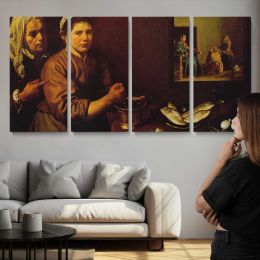 Christ in the House of Martha and Mary by Diego Velazquez Wall Art