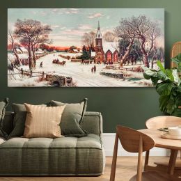 Christmas Eve by Hoover & Son Panoramic Wall Art