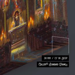 Church Interior by Daniel Gerhartz Square Canvas Wall Art