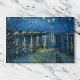 Starry Night Over the Rhone by Vincent van Gogh Canvas Wall Art Print