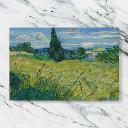Green Wheat Field with Cypress by Vincent van Gogh Canvas Wall Art Print