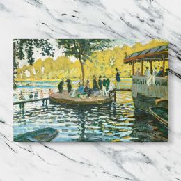 La Grenouillere by Claude Monet Canvas Wall Art Print
