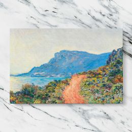 The Corniche near Monaco by Claude Monet Canvas Wall Art Print