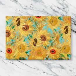 Sunflower Pattern Inspired by Van Gogh Canvas Wall Art Print