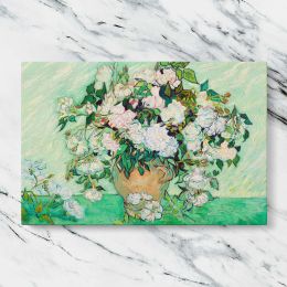 Roses by Vincent van Gogh Canvas Wall Art Print