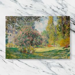 The Parc Monceau by Claude Monet Canvas Wall Art Print