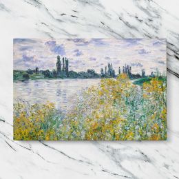Ile aux Fleurs near Vetheuil by Claude Monet Canvas Wall Art Print