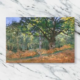 The Bodmer Oak Fontainebleau Forest by Claude Monet Canvas Wall Art Print