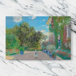 The Artists House at Argenteuil by Claude Monet Canvas Wall Art Print