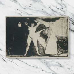 The Woman Sphinx by Edvard Munch Canvas Wall Art Print