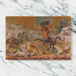 Ancient Centaur Mosaic Canvas Wall Art Print