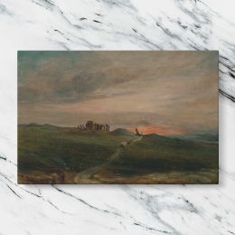 Stonehenge at Sunset Canvas Wall Art Print