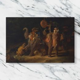 Tiger Hunting in the East Indies Canvas Wall Art Print