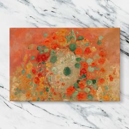 Nasturtiums by Odilon Redon Canvas Wall Art Print