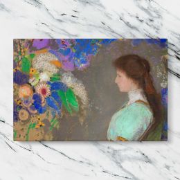 Violette Heymann Portrait by Odilon Redon Canvas Wall Art Print