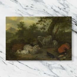 The Sleeping Shepherd Canvas Wall Art Print