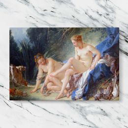 Diana Leaving Her Bath by Francois Boucher Canvas Wall Art Print