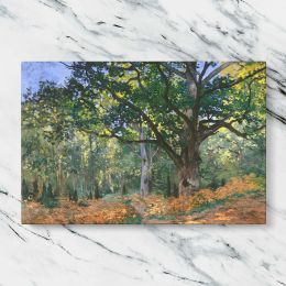 The Bodmer Oak Fontainebleau Forest by Claude Monet Canvas Wall Art Print