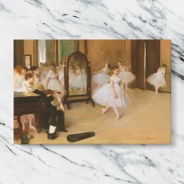 The Dancing Class by Edgar Degas Canvas Wall Art Print