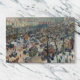 Boulevard of the Italians in Morning Sunlight by Camille Pissarro Canvas Wall Art Print