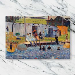 The Bathing Hour at Chester Nova Scotia by William James Glackens Canvas Wall Art Print