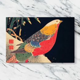 Golden Pheasant in the Snow by Ito Jakuchu Canvas Wall Art Print