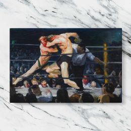 Stag at Sharkeys by George Bellows Canvas Wall Art Print