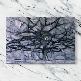 Gray Tree by Piet Mondrian Canvas Wall Art Print