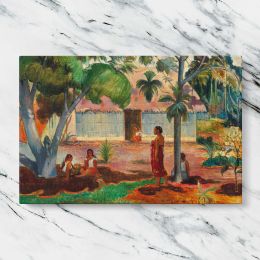 The Large Tree by Paul Gauguin Canvas Wall Art Print