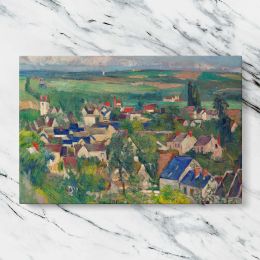 Auvers Panoramic View by Paul Cezanne Canvas Wall Art Print