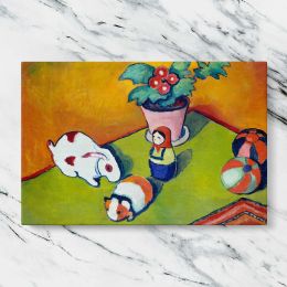 Little Walters Toys by August Macke Canvas Wall Art Print
