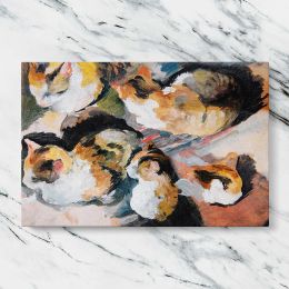 Study of a Cat by August Macke Canvas Wall Art Print