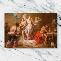 Venus Ordering Arms from Vulcan for Aeneas by Jean Restout Canvas Wall Art Print