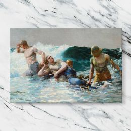 Undertow by Winslow Homer Canvas Wall Art Print