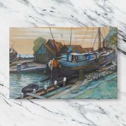 Drydock at Durgerdam by Piet Mondrian Canvas Wall Art Print