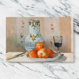 Still Life with Apples and Pitcher by Camille Pissarro Canvas Wall Art Print