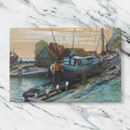 Drydock at Durgerdam by Piet Mondrian Canvas Wall Art Print