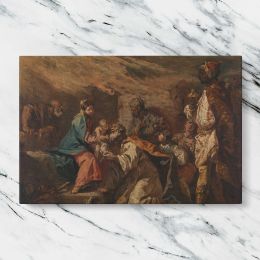 Adoration of the Magi by Gasparo Diziani and Sebastiano Ricci Canvas Wall Art Print