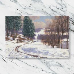 Winter Country by Viktor Olgyai Canvas Wall Art Print