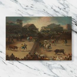Bullfight in a Divided Ring Canvas Wall Art Print