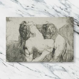 The Bite by Edvard Munch Canvas Wall Art Print